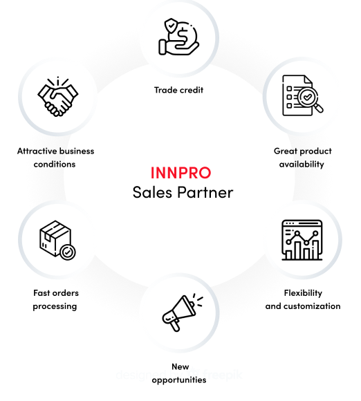 infografica con elementi distintivi di INNPRO